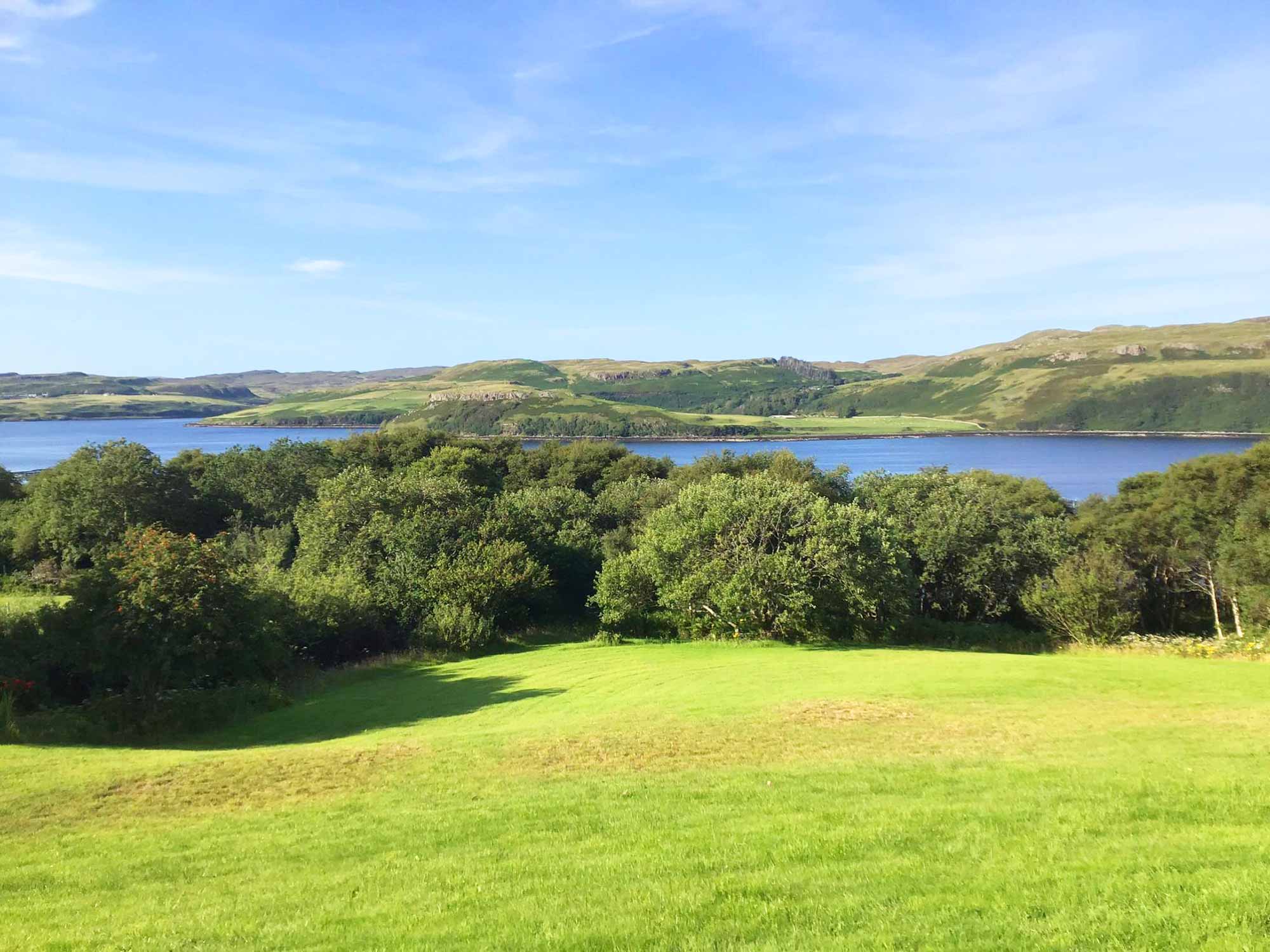 Great views of Carbost on the Isle of Skye at our Apartment
